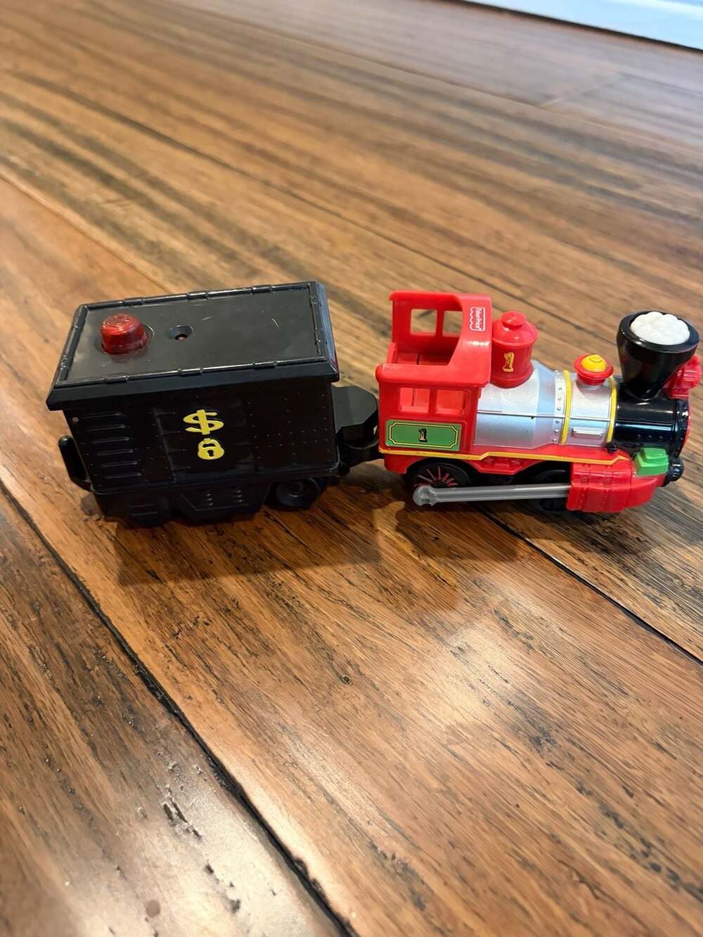 Fisher-Price GeoTrax Sheffield & Jenkins Push Train Engine and Tender Car
